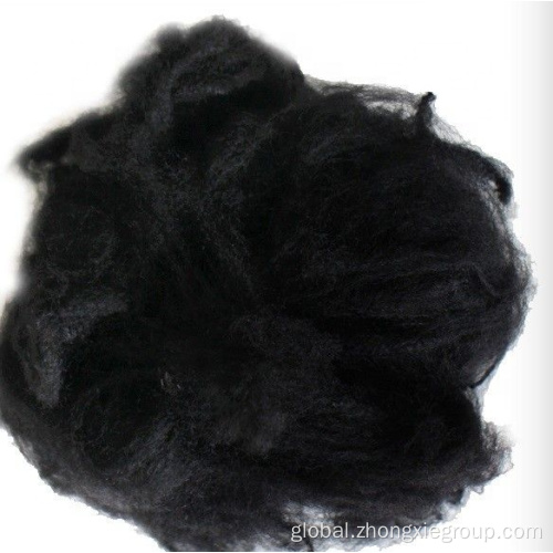 White Polyester Staple Fiber VIRGIN 1.4D 38MM BLACK FIBER Manufactory